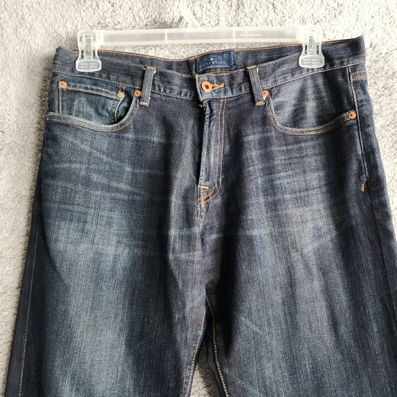 Lucky Brand Mens Jeans 34x29 221 Original Straight Dark Wash - Picture 4 of 9